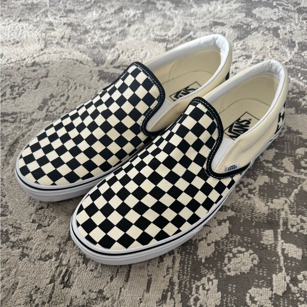 Vans Black and White Checkered Sneakers